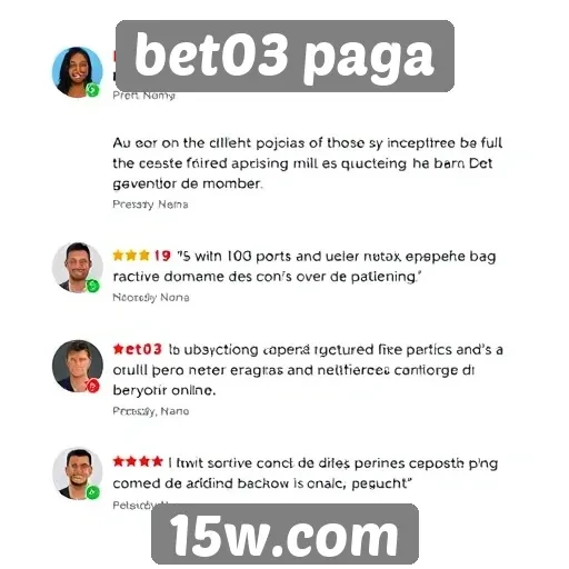 Depoimentos de usuários sobre a experiência no bet03 paga